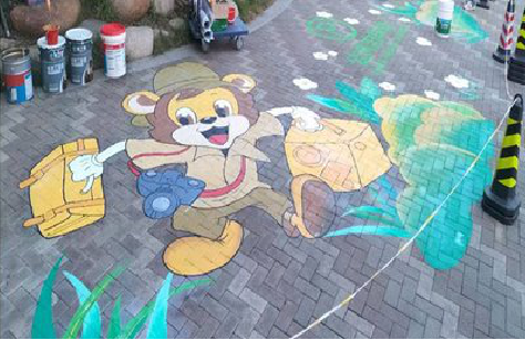 永州夏季画地面彩绘会遇到的问题