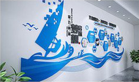 永州海浪主题文化墙如何设计？