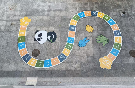 永州地面游戏彩绘