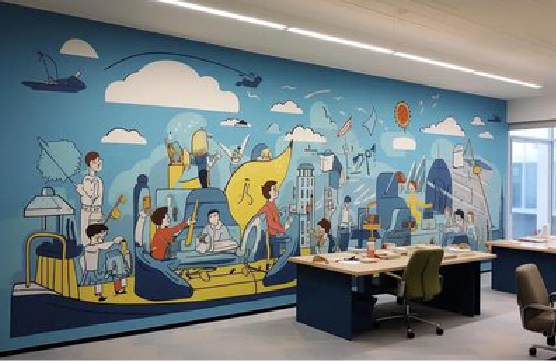 永州办公室墙绘的特点。