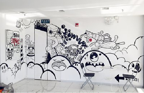 永州手绘墙并非传统涂鸦。